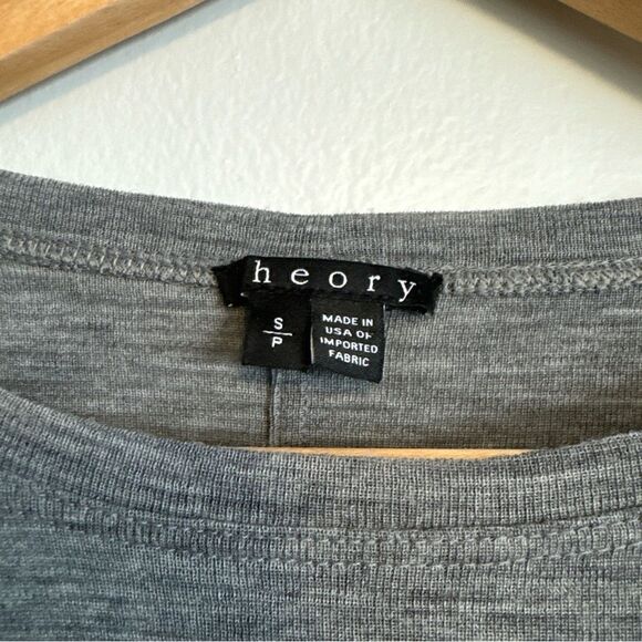 Theory Long Sleeve 100% Merino Wool Knit Top Gray Size Small - Picture 3 of 9